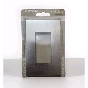 Lutron Switchplate Wallplate Gloss Finish Stainless Steel CW-1B-SS New Unopened